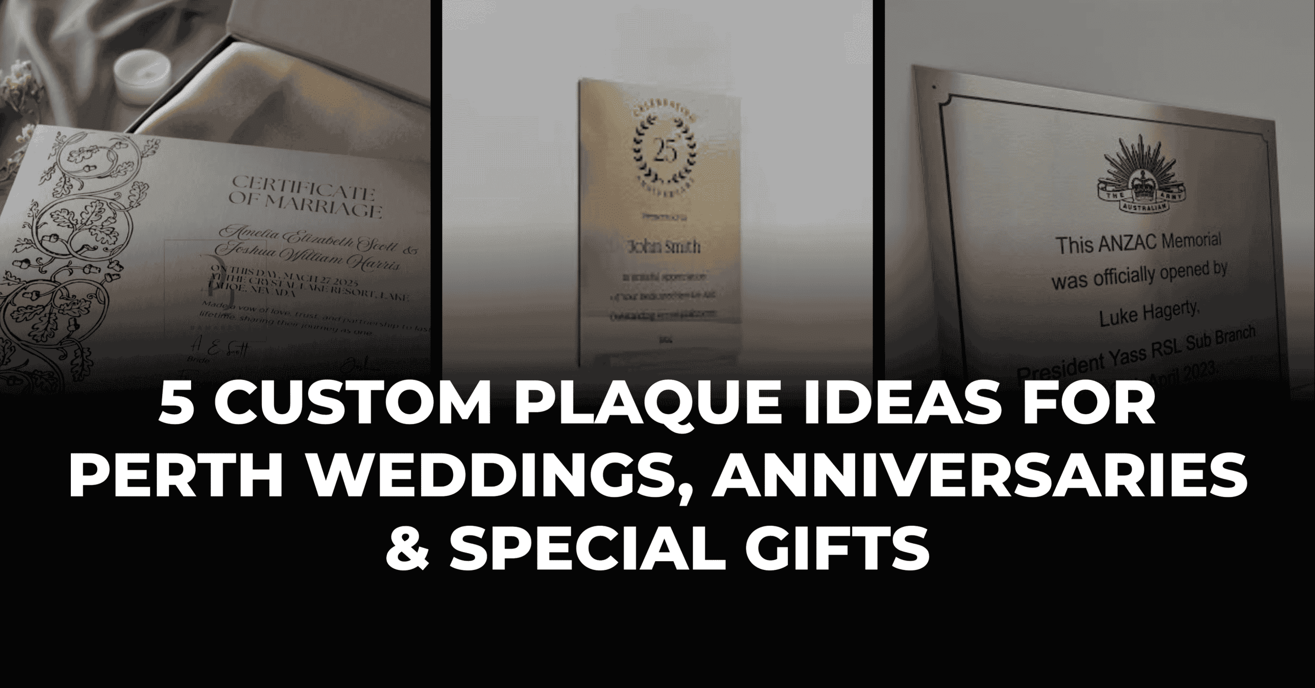Custom Plaques Perth