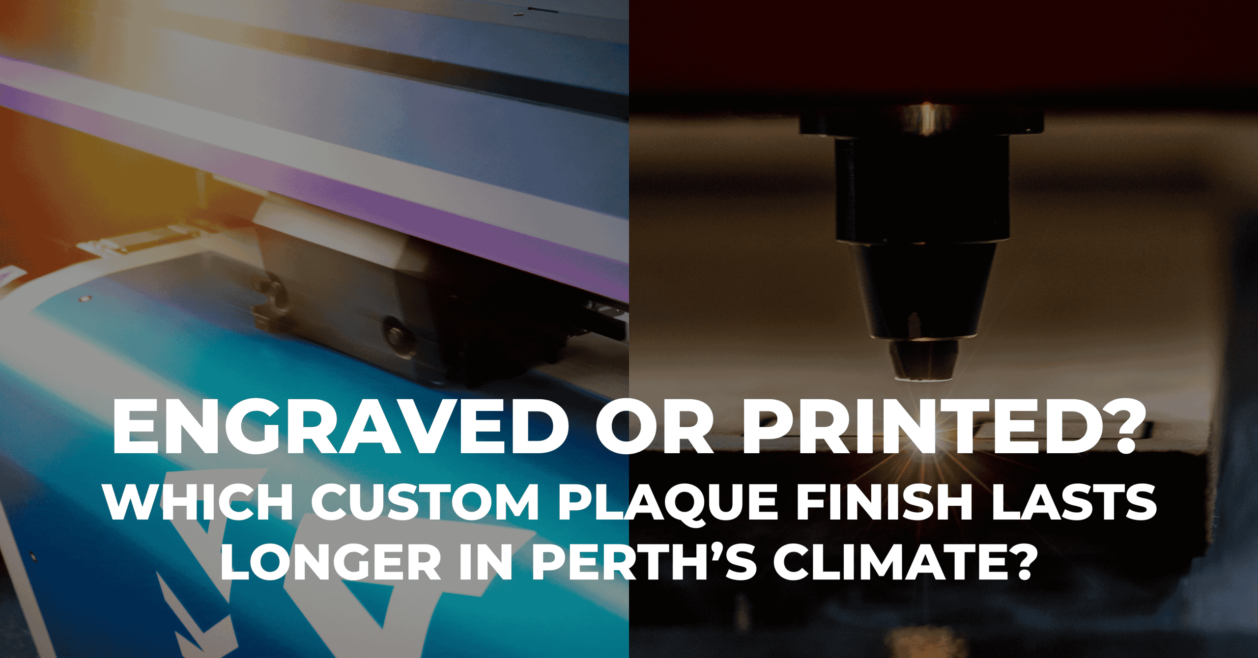 engraved vs printed plaques Perth